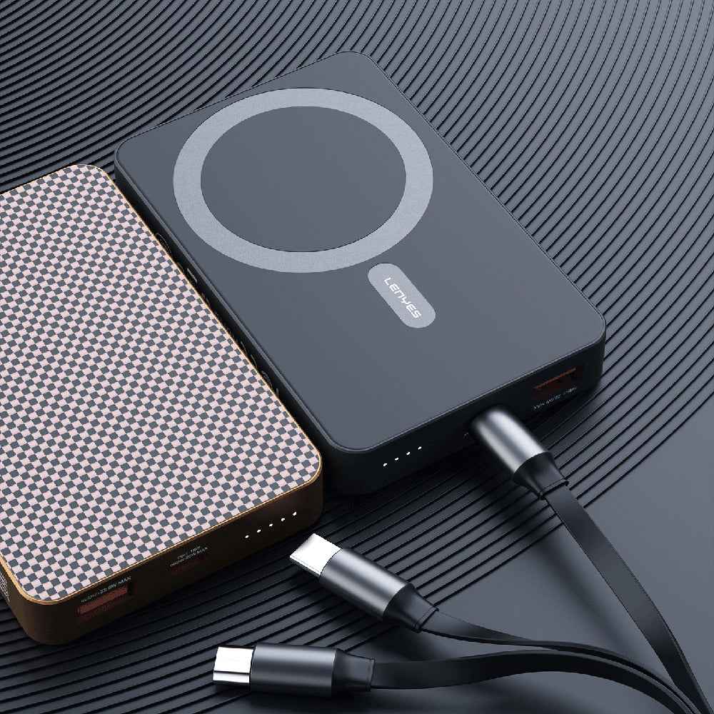 Lenyes P32-1 M-safe Şarj Özellikli Aramid Fiber Powerbank 15W 10000mAh