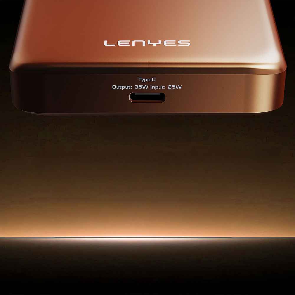 Lenyes PW1018D 35W Dijital LED Göstergeli Qi2 Teknolojili Wireless Powerbank 25W 10000mAh