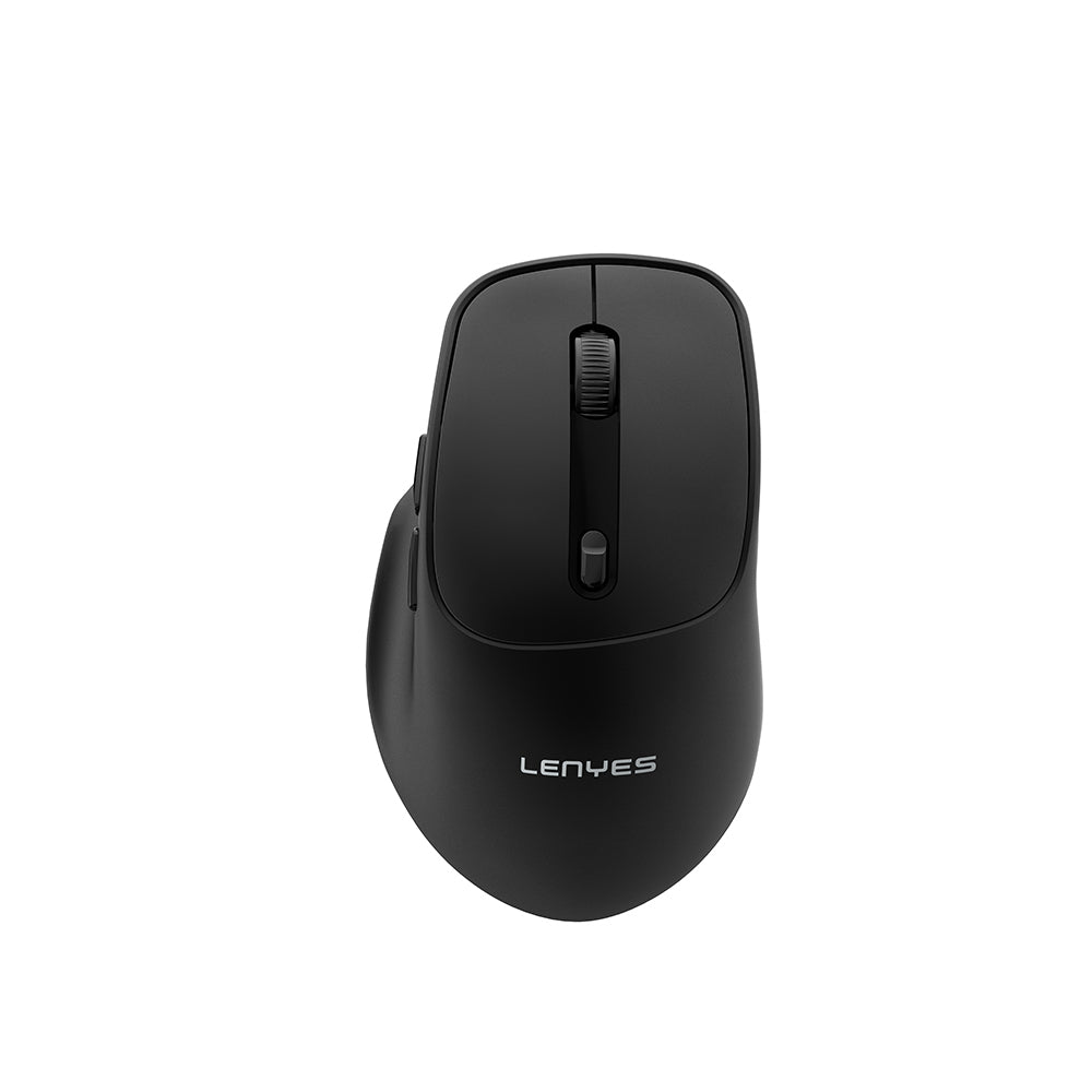 Lenyes WS105 Sessiz Buton Tasarımlı Ergonomik Çift Bluetooth Bağlantılı 2.4G Kablosuz Mouse 1600 DPI