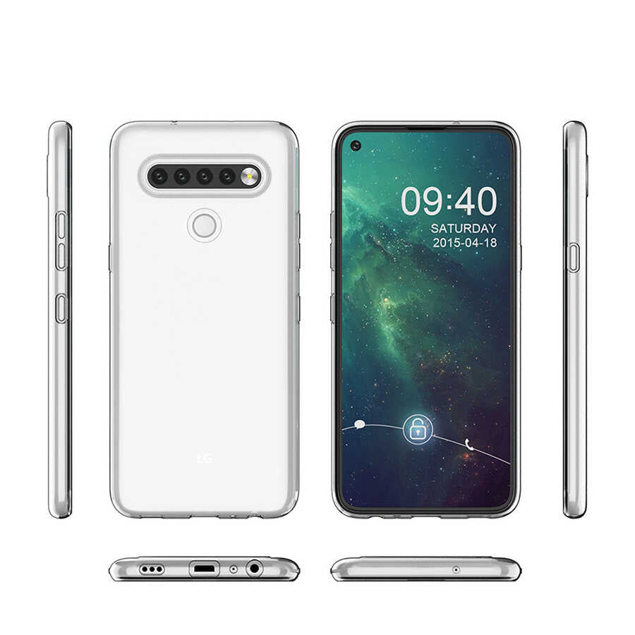 LG K61 Kılıf Zore Süper Silikon Kapak