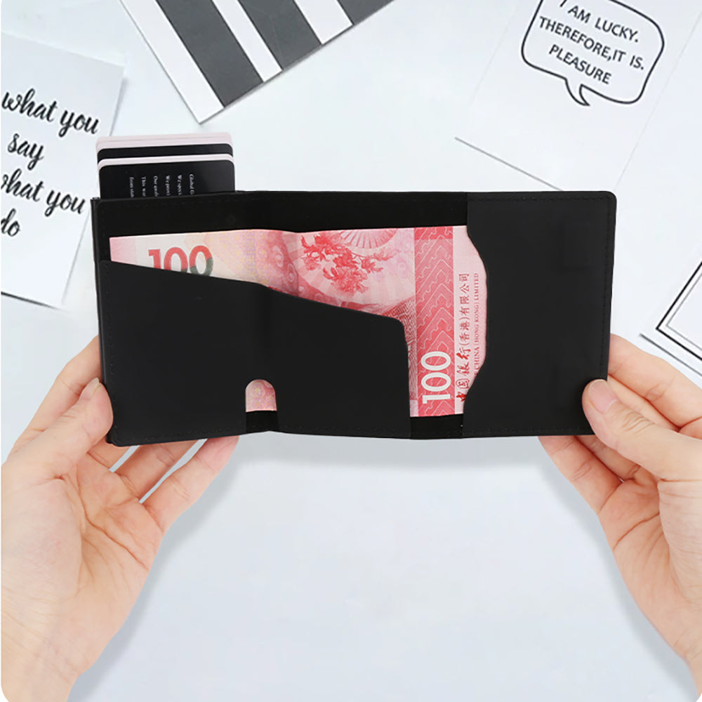 Micflip P15 Three Fold Akıllı Takip Özellikli Hakiki Deri Kartlık