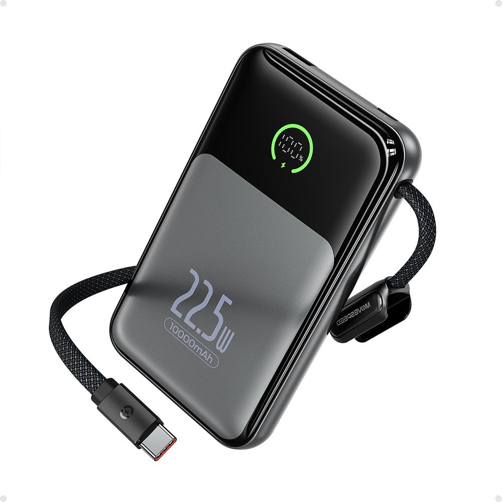 Movespeed MSP19 Pro Dijital LED Göstergeli Type-C Kablolu Powerbank 22.5W 10.000mAh