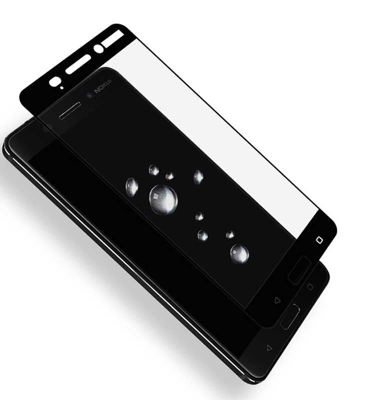 Nokia 3 Zore Ekranı Tam Kaplayan Düz Cam Koruyucu