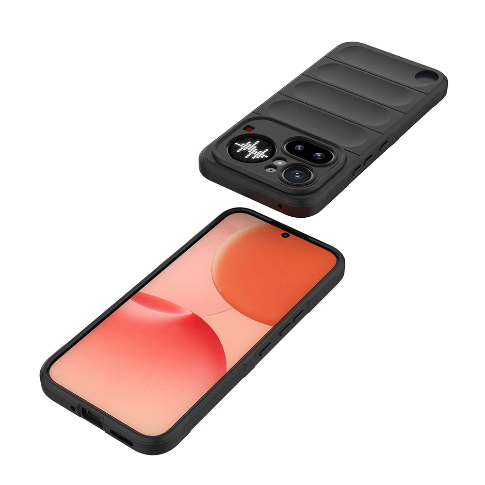 Nothing Phone 4A Pro Kılıf Esnek TPU Oyuklu Arka Yüzey Tasarımlı Zore Etnik Silikon Kapak