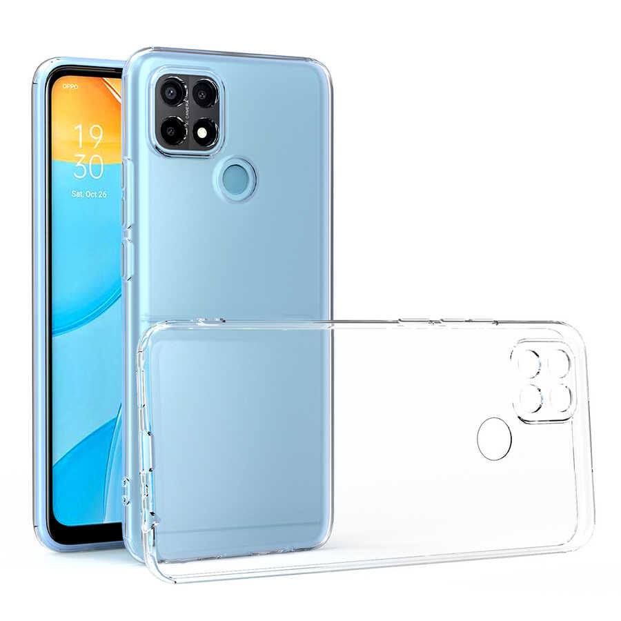 Oppo A15S Kılıf Zore Kamera Korumalı Süper Silikon Kapak