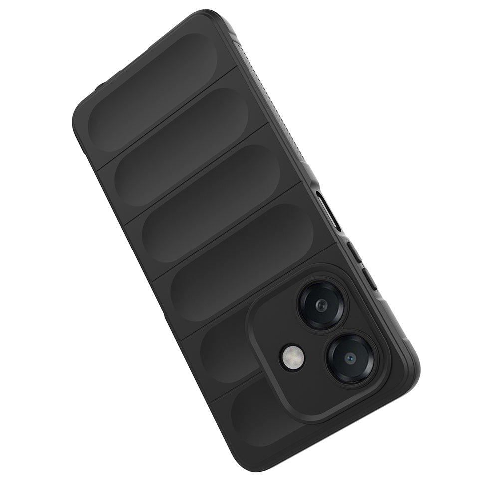 Oppo A3 Kılıf Esnek TPU Oyuklu Arka Yüzey Tasarımlı Zore Etnik Silikon Kapak