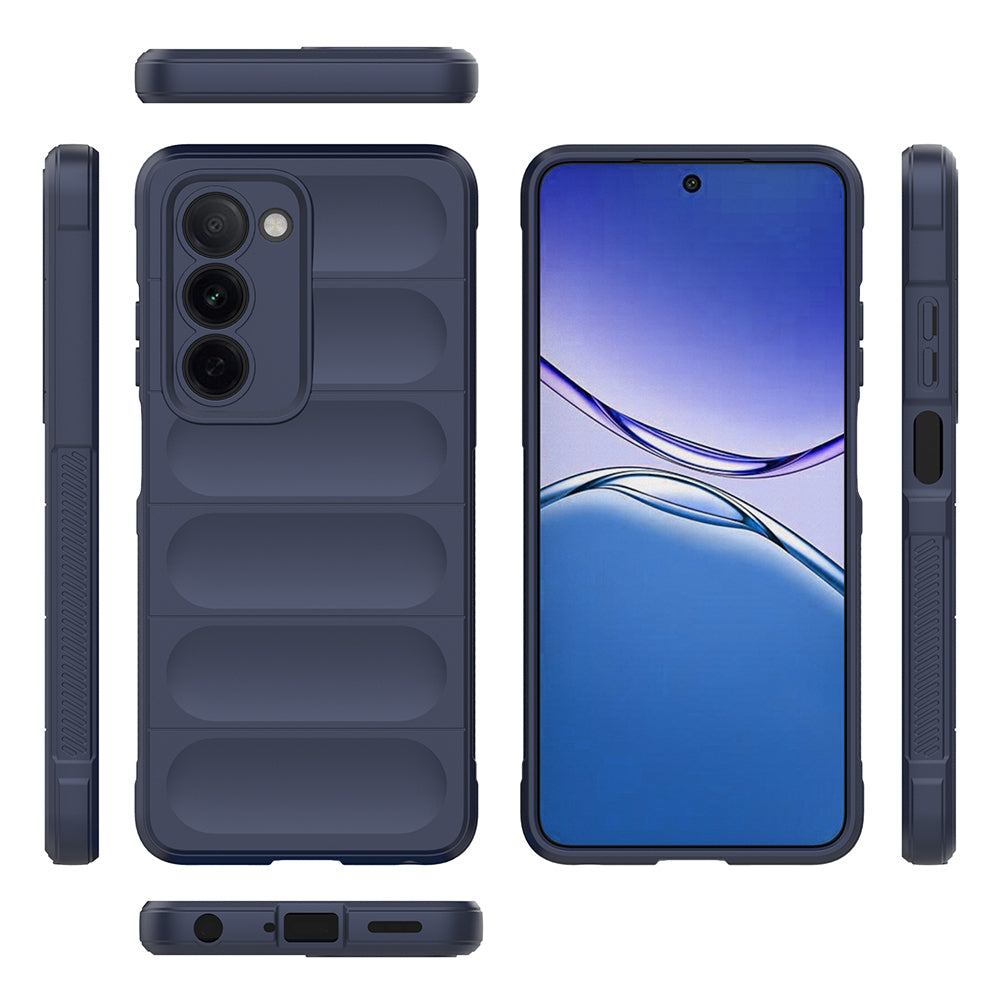 Oppo A5 Kılıf Esnek TPU Oyuklu Arka Yüzey Tasarımlı Zore Etnik Silikon Kapak