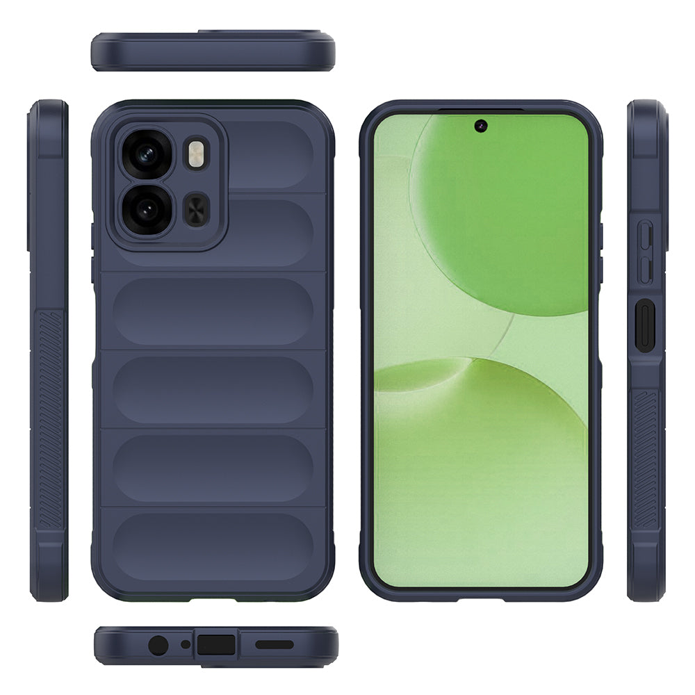 Oppo A6T Kılıf Esnek TPU Oyuklu Arka Yüzey Tasarımlı Zore Etnik Silikon Kapak