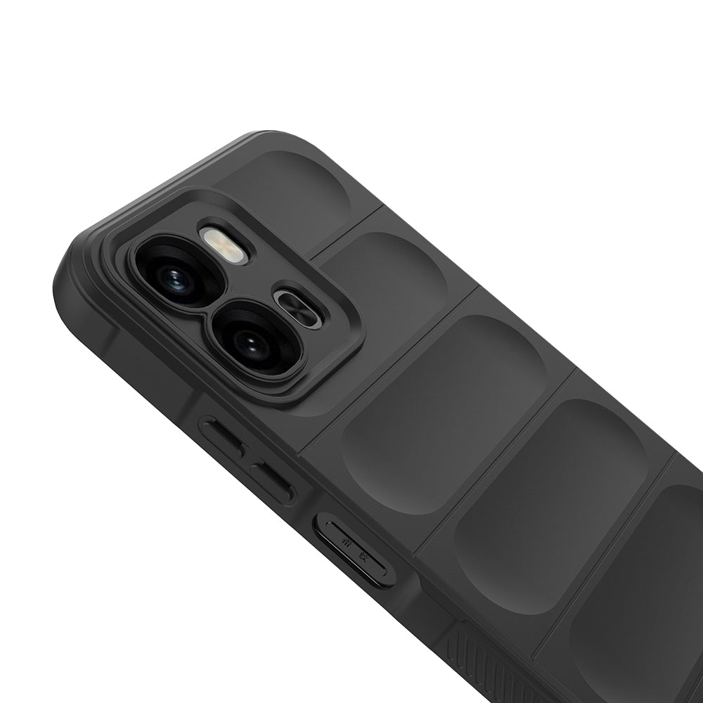 Oppo A6X Kılıf Esnek TPU Oyuklu Arka Yüzey Tasarımlı Zore Etnik Silikon Kapak