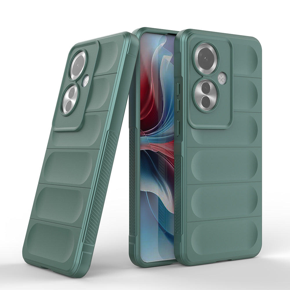 Oppo Reno 11F 5G Kılıf Esnek TPU Oyuklu Arka Yüzey Tasarımlı Zore Etnik Silikon Kapak