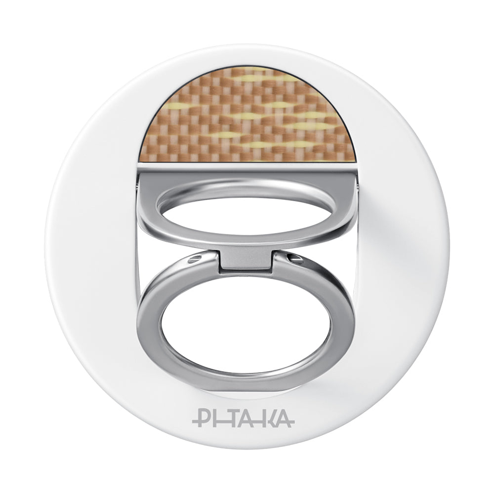 Pitaka Aramid Fiber Glints of Gold Serisi MagEZ Grip 3 Magnetik Ring Stand Telefon Tutucu