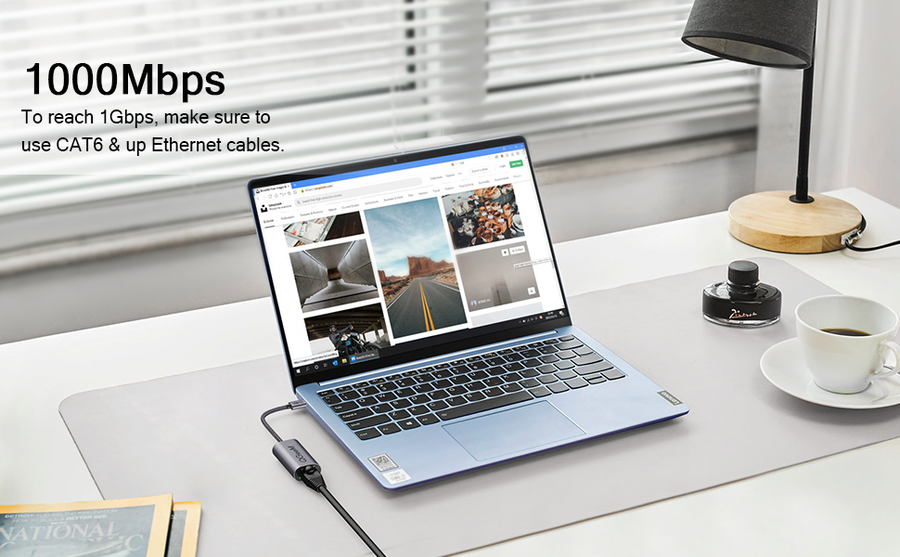 Qgeem QG-UA05 Usb To RJ45 Dönüştürücü