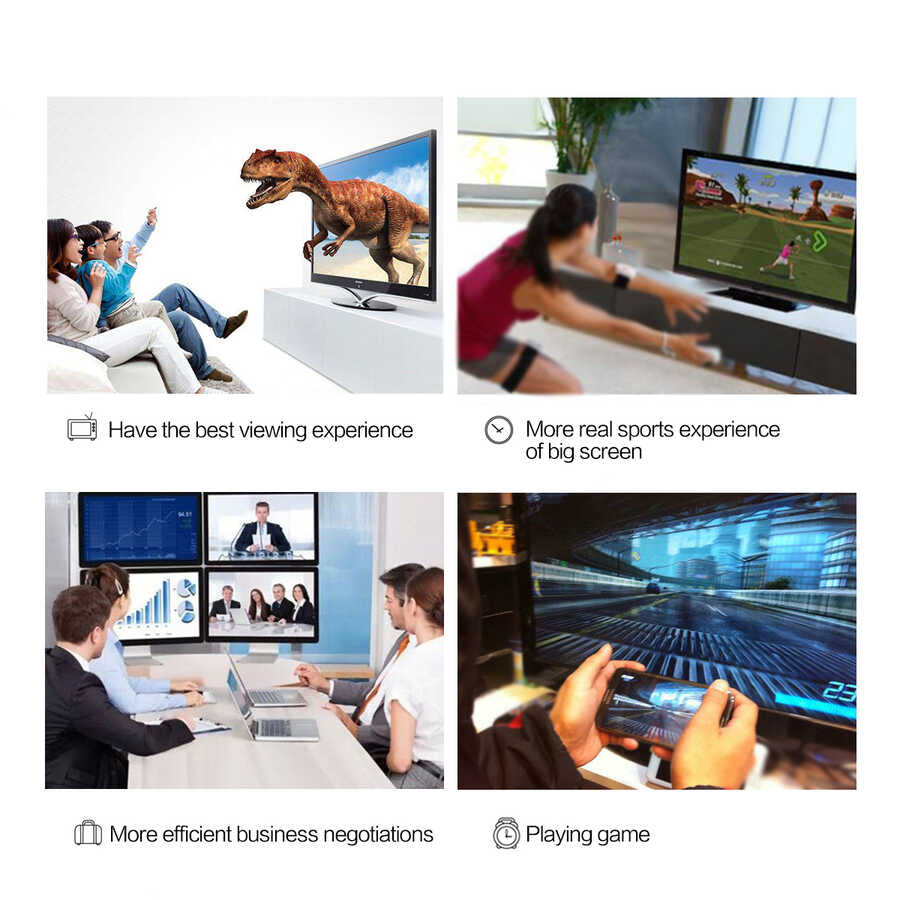 Qgeem QG-UA13 Type-C To Display Port Kablo 3M