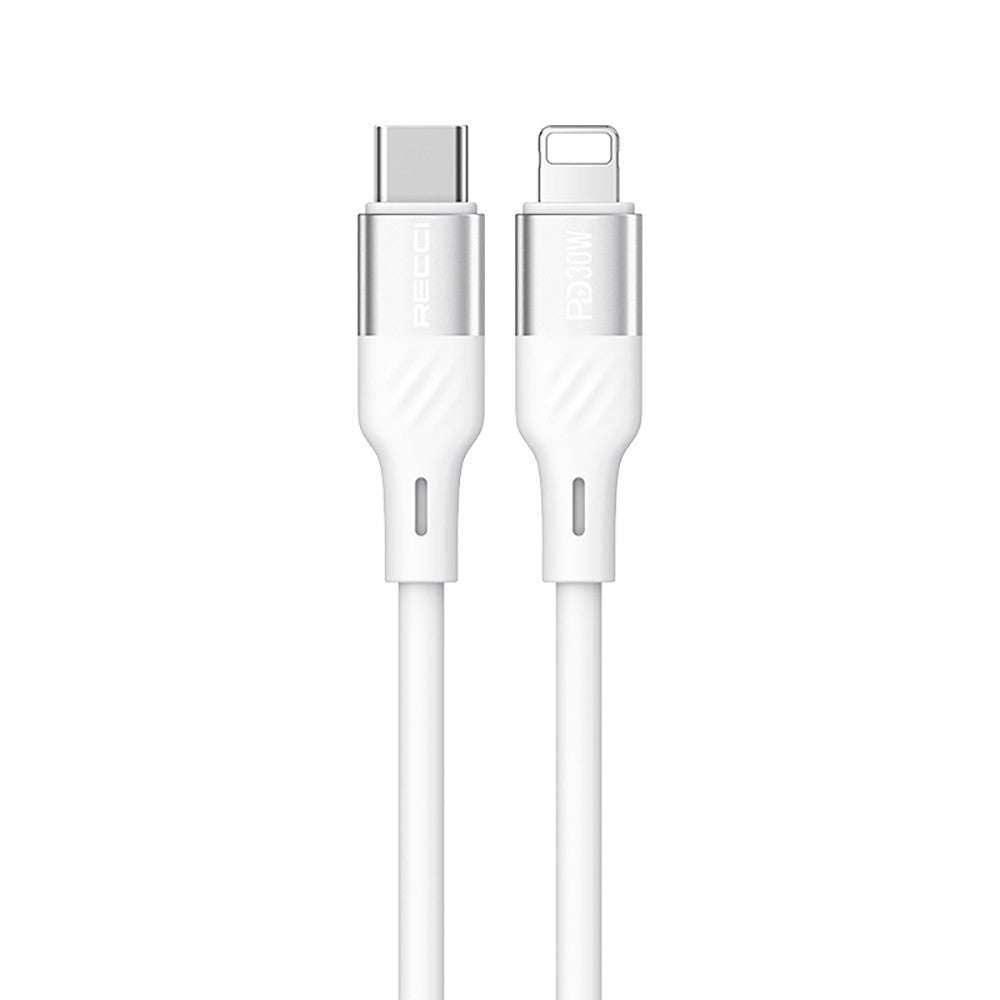 Recci RS22CL Excellence Serisi Type-C to Lightning PD 30W Hızlı Şarj Özellikli Data ve Şarj Kablosu 1.5M