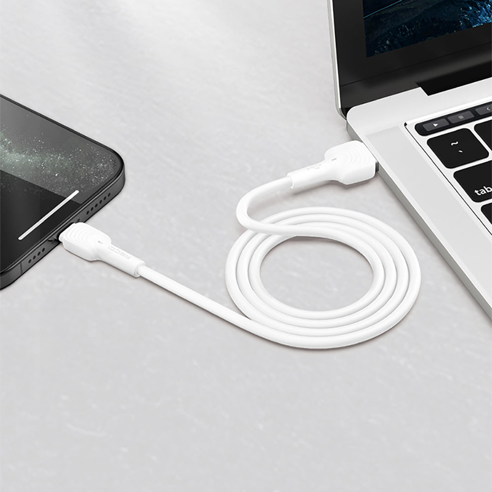 Recci RTC-N26C USB-A to Type-C Hızlı Şarj Özellikli Data ve Şarj Kablosu 1M