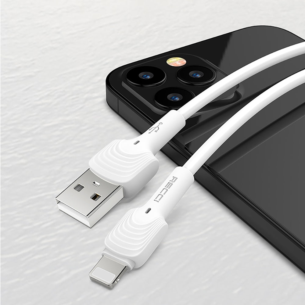 Recci RTC-N26L USB-A to Lightning Hızlı Şarj Özellikli Data ve Şarj Kablosu 1M
