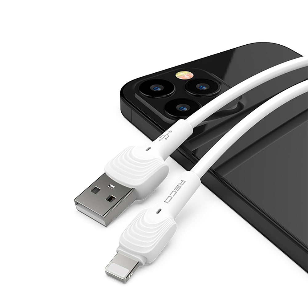 Recci RTC-N26L USB-A to Lightning Hızlı Şarj Özellikli Data ve Şarj Kablosu 1M