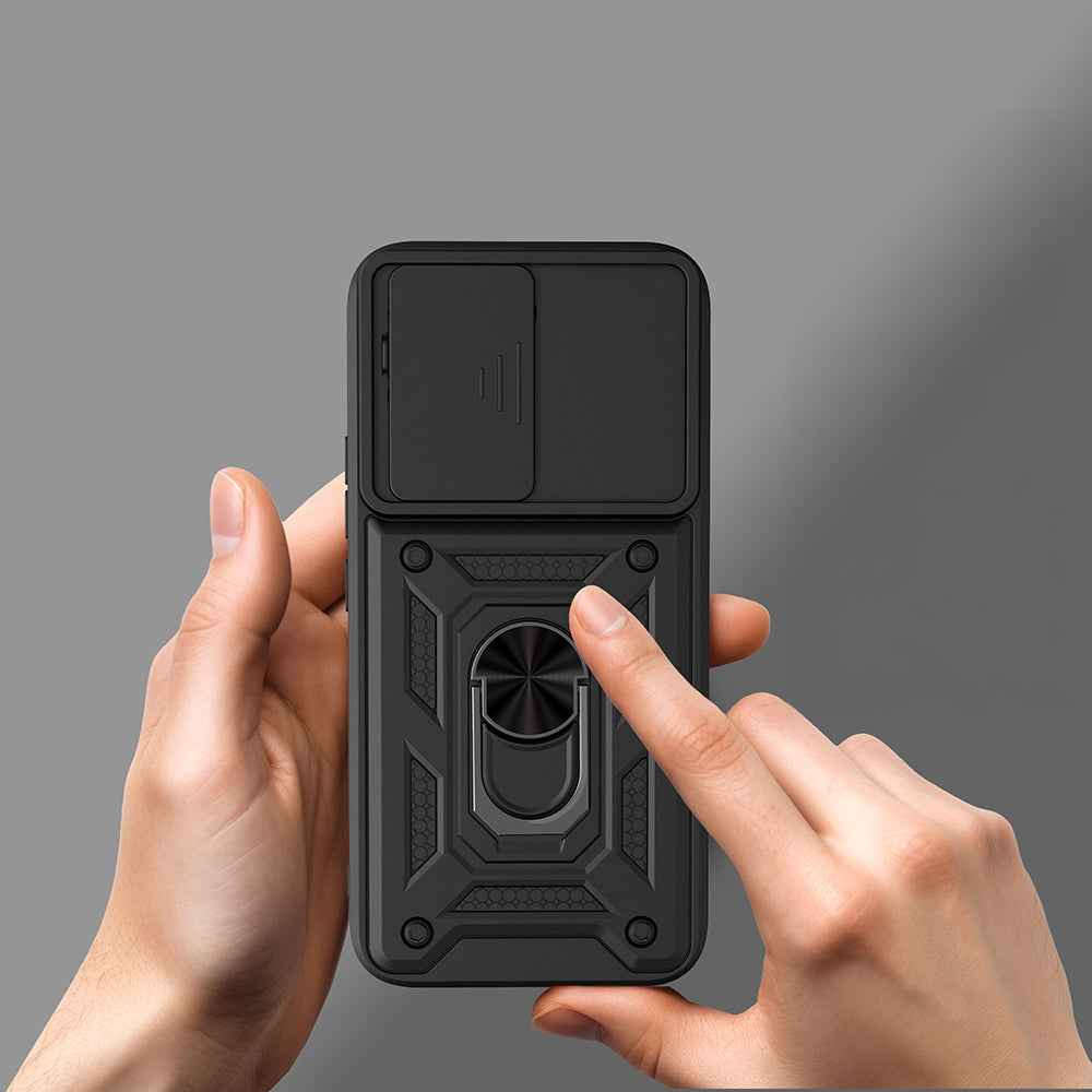 Tecno Pova Curve 2 Kılıf Magnetik Standlı Kamera Korumalı Zore Sürgülü Vega Kapak