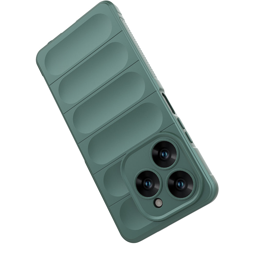 Tecno Spark 20 Pro 4G Kılıf Esnek TPU Oyuklu Arka Yüzey Tasarımlı Zore Etnik Silikon Kapak