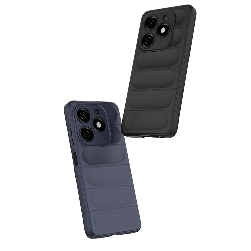 Tecno Spark 20C Kılıf Esnek TPU Oyuklu Arka Yüzey Tasarımlı Zore Etnik Silikon Kapak