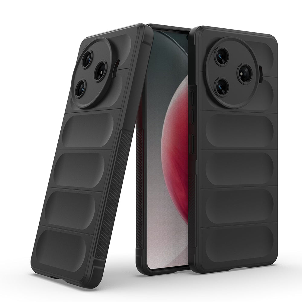 Tecno Spark 30 Pro Kılıf Esnek TPU Oyuklu Arka Yüzey Tasarımlı Zore Etnik Silikon Kapak