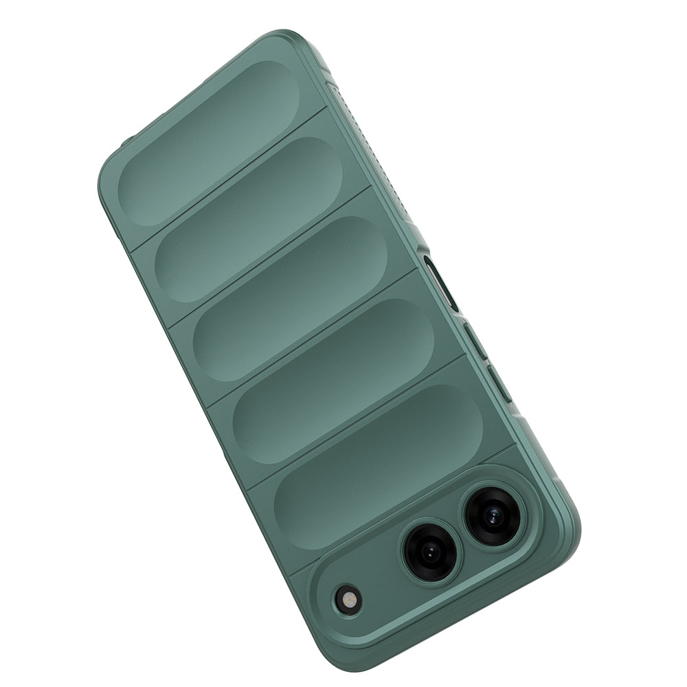 Tecno Spark 40 5G Kılıf Esnek TPU Oyuklu Arka Yüzey Tasarımlı Zore Etnik Silikon Kapak
