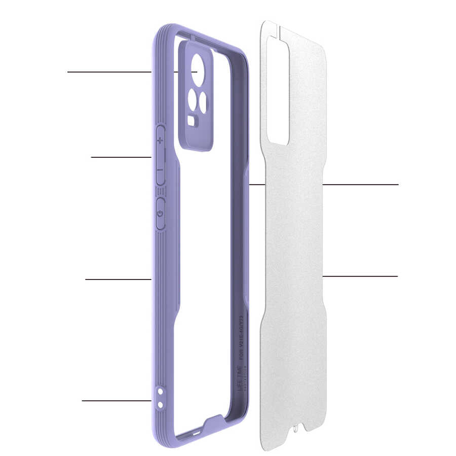 Vivo V21E Kılıf Zore Parfe Kapak