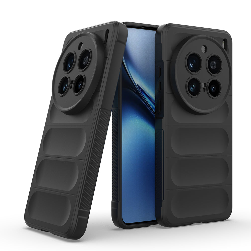 Vivo X200 Pro 5G Kılıf Esnek TPU Oyuklu Arka Yüzey Tasarımlı Zore Etnik Silikon Kapak