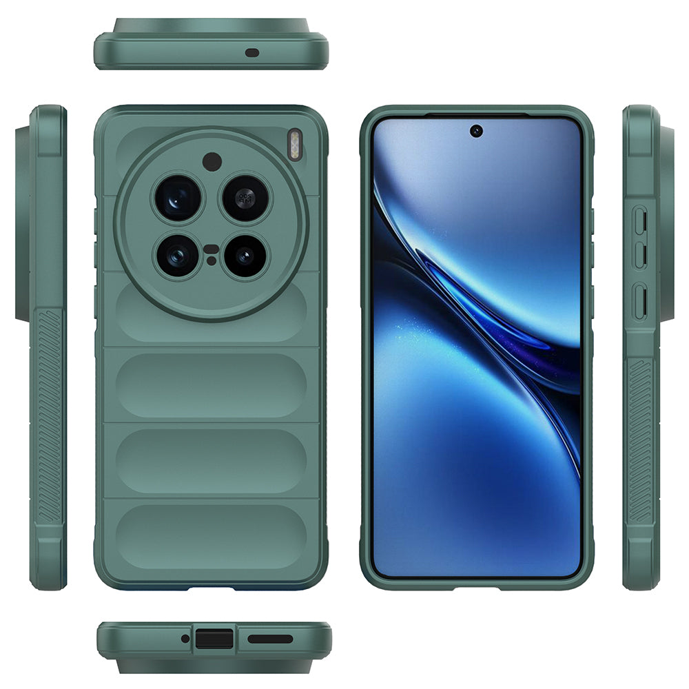 Vivo X200 Pro 5G Kılıf Esnek TPU Oyuklu Arka Yüzey Tasarımlı Zore Etnik Silikon Kapak