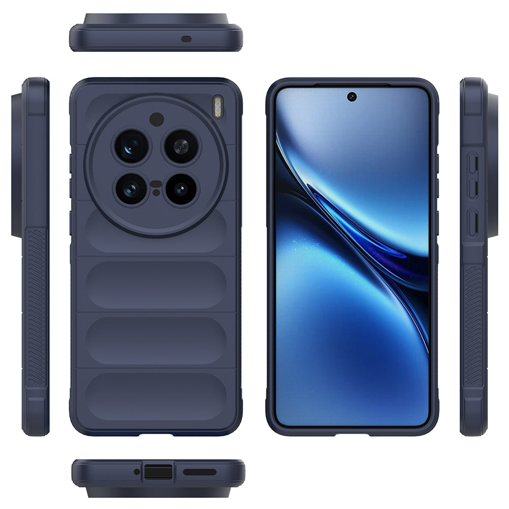 Vivo X200 Pro 5G Kılıf Esnek TPU Oyuklu Arka Yüzey Tasarımlı Zore Etnik Silikon Kapak