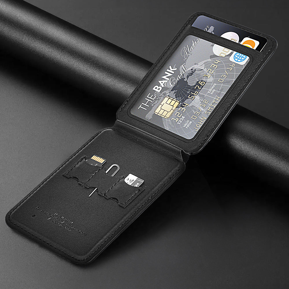 Wiwu MW-005 Magnetik Standlı Kartlık Qi Kablosuz Şarj Uyumlu FindMy Özellikli Mag Wallet