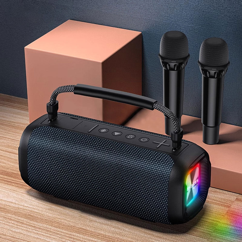 Wiwu P17 Çift Mikrofonlu Thunder Bluetooth Speaker Hoparlör TF Card/Flash Disk Suya Dayanıklı V5.3