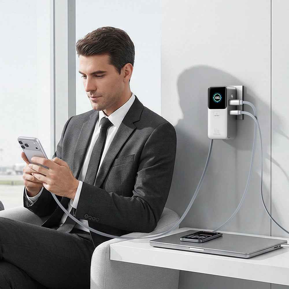 Wiwu PM-501 Power Mega Serisi Type-C Çıkışlı Taşınabilir Powerbank PD 67W 15000mAh
