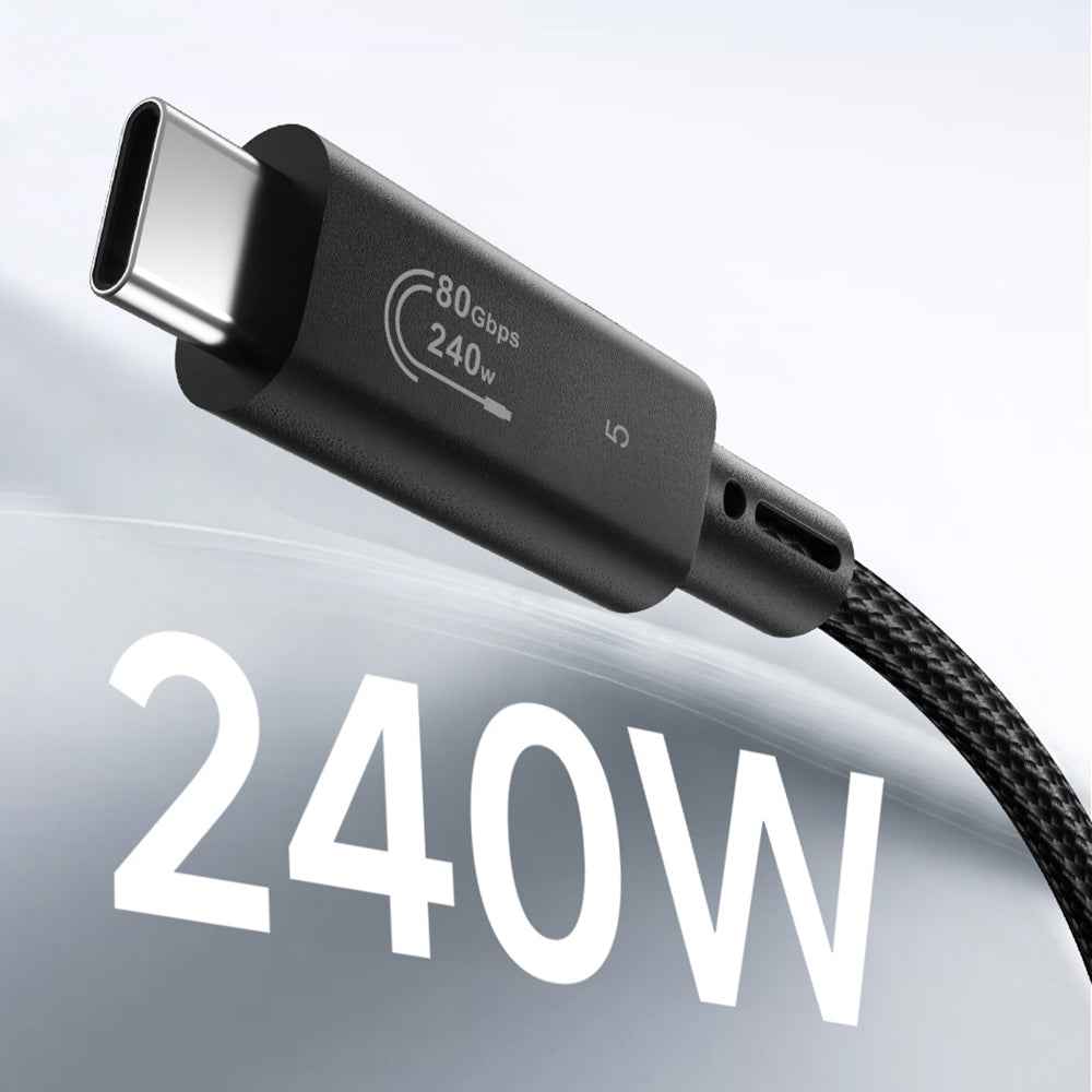 Wiwu Wi-C102 Type-C to Type-C Thunderbolt 5 Kablo 16K Ultra HD 240W 180cm