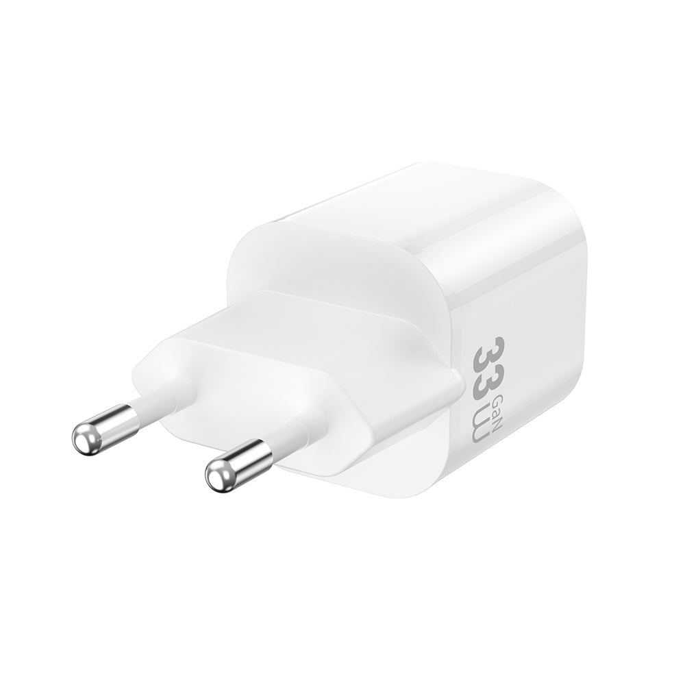 Wiwu Wi-G018 Cube Serisi Type-C to Lightning GaN Tech PD Hızlı Şarj Özellikli Kablolu Şarj Seti 33W