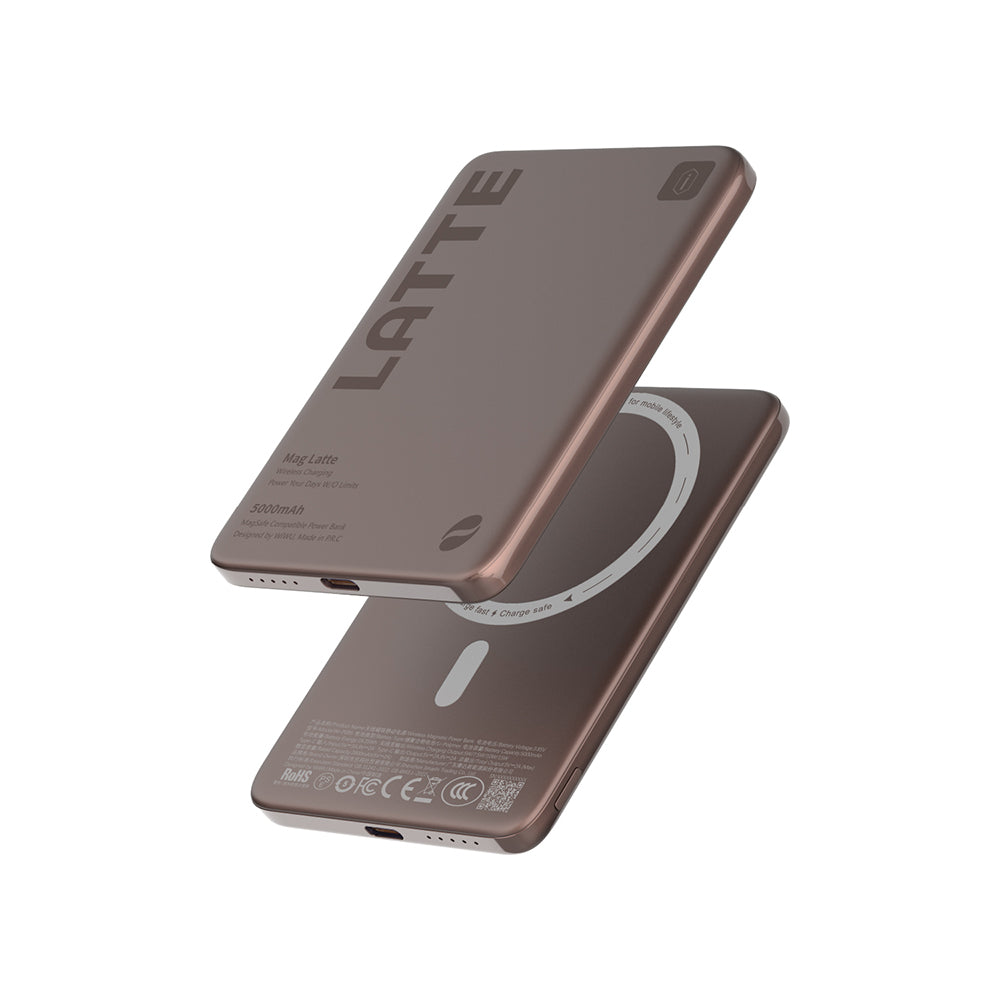 Wiwu Wi-P085 MagPearl Serisi Ultra İnce Wireless Kablosuz Powerbank 5000mAh 15W
