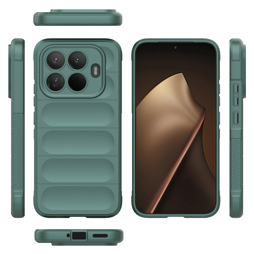 Xiaomi 15T Pro Kılıf Esnek TPU Oyuklu Arka Yüzey Tasarımlı Zore Etnik Silikon Kapak