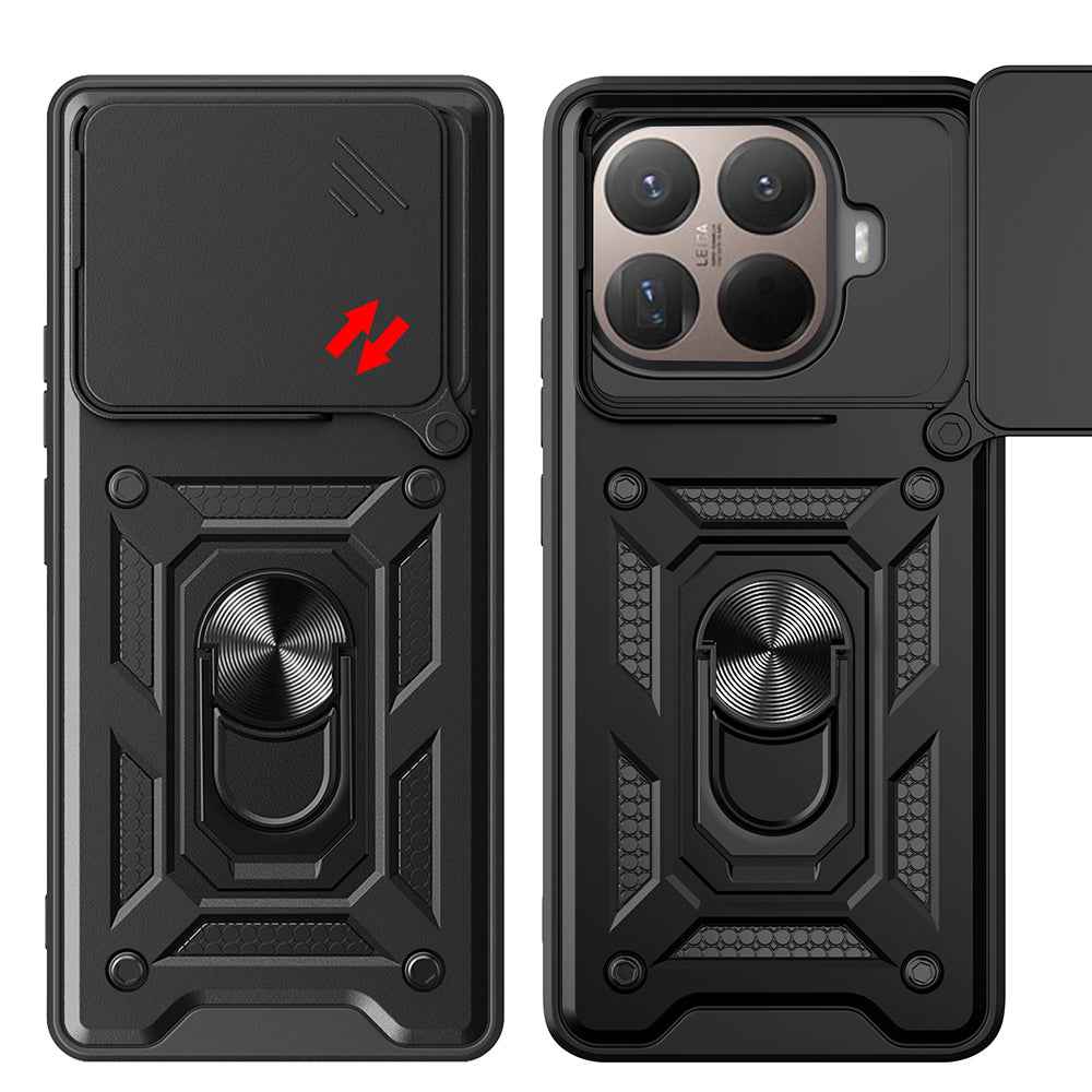 Xiaomi 15T Pro Kılıf Magnetik Standlı Kamera Korumalı Zore Sürgülü Vega Kapak