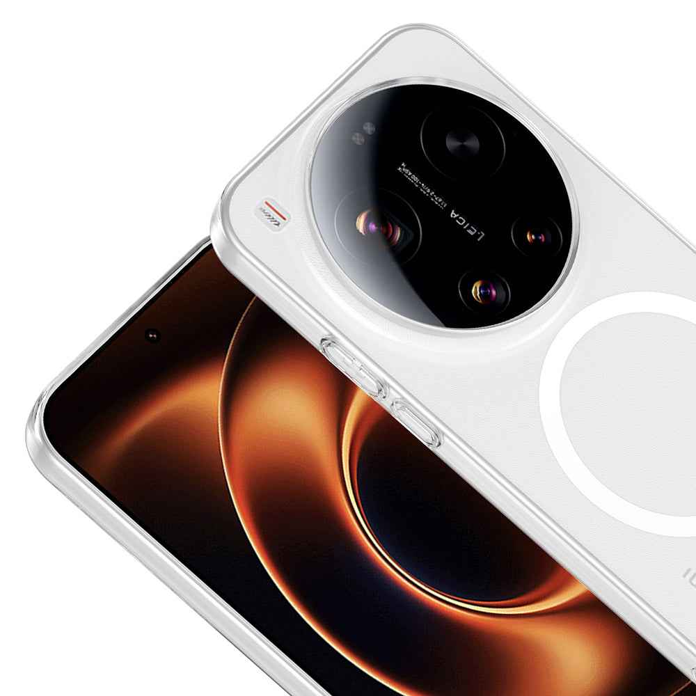 Xiaomi 17 Ultra Kamera Korumalı M-Safe Şarj Özellikli Şeffaf Zore London Sert PC Kapak