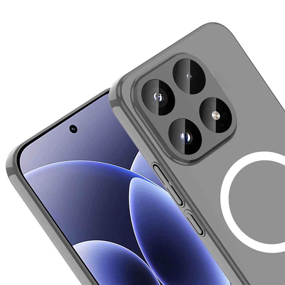 Xiaomi 17T Pro Kamera Korumalı M-Safe Şarj Özellikli Şeffaf Zore London Sert PC Kapak