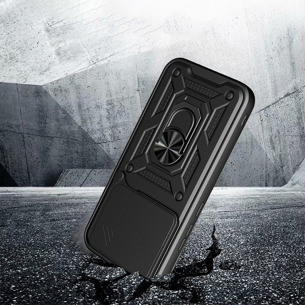 Xiaomi 17T Pro Kılıf Magnetik Standlı Kamera Korumalı Zore Sürgülü Vega Kapak