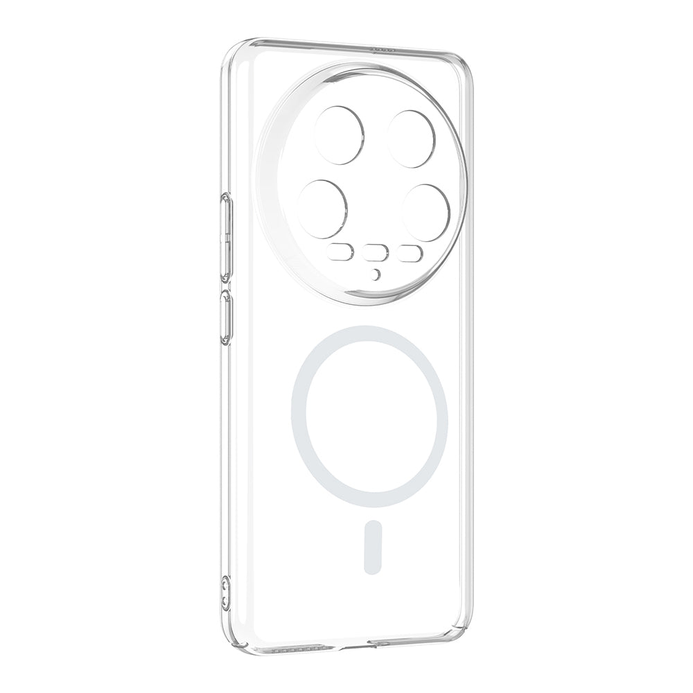 Xiaomi Mi 14 Ultra Kamera Korumalı M-Safe Şarj Özellikli Şeffaf Zore London Sert PC Kapak
