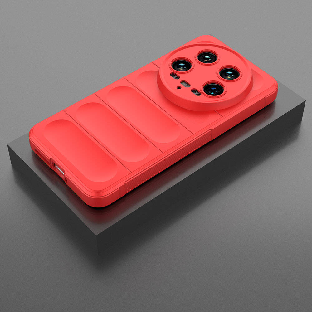 Xiaomi Mi 14 Ultra Kılıf Esnek TPU Oyuklu Arka Yüzey Tasarımlı Zore Etnik Silikon Kapak