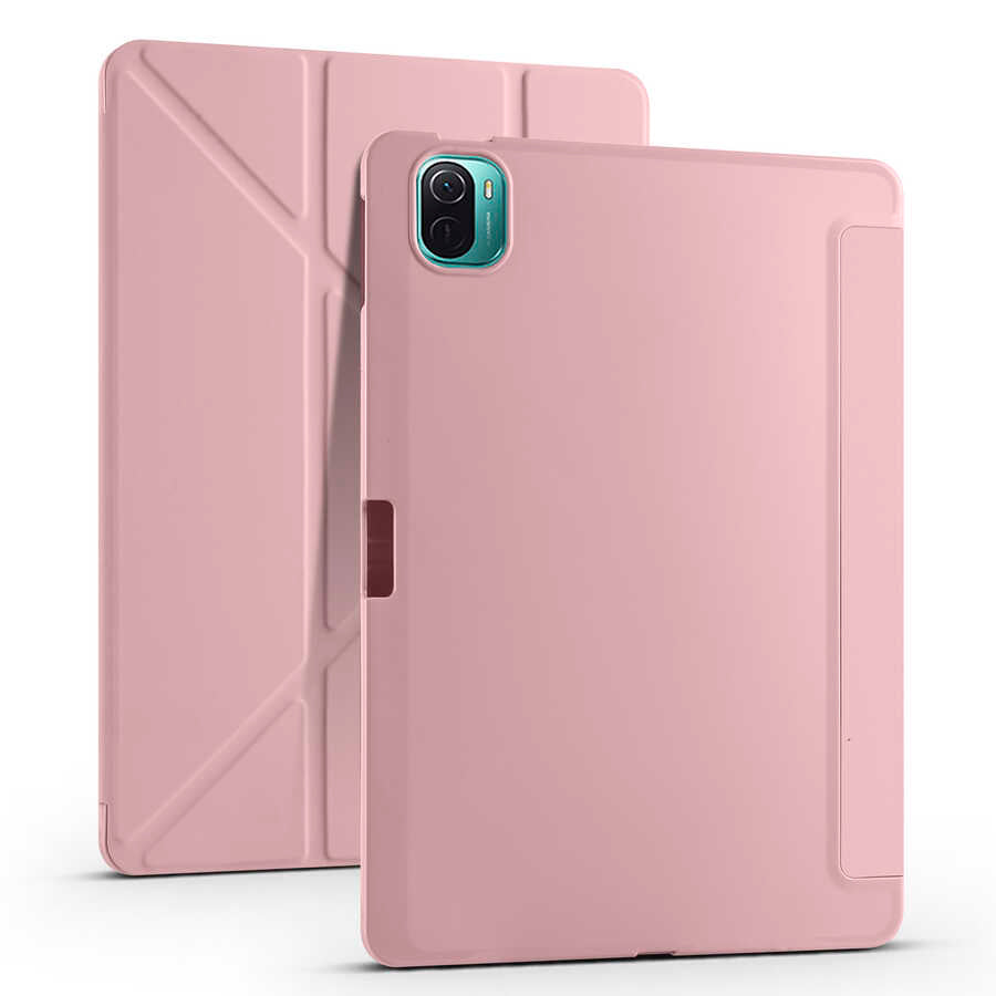 Xiaomi Mi Pad 5 Kılıf Zore Tri Folding Kalem Bölmeli Standlı Kılıf