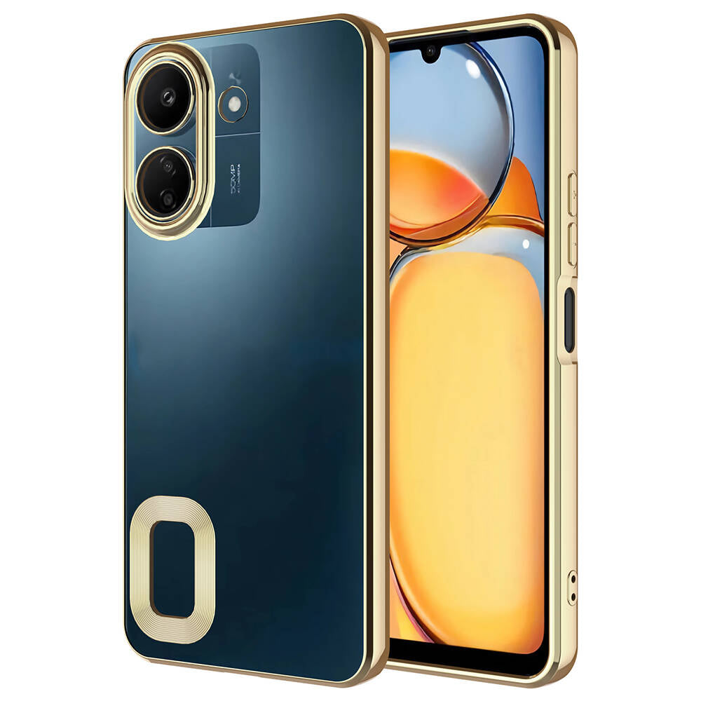 Xiaomi Poco C65 Kılıf Kamera Korumalı Logo Gösteren Zore Omega Kapak