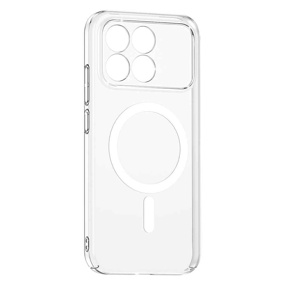 Xiaomi Poco F8 Pro Kamera Korumalı M-Safe Şarj Özellikli Şeffaf Zore London Sert PC Kapak