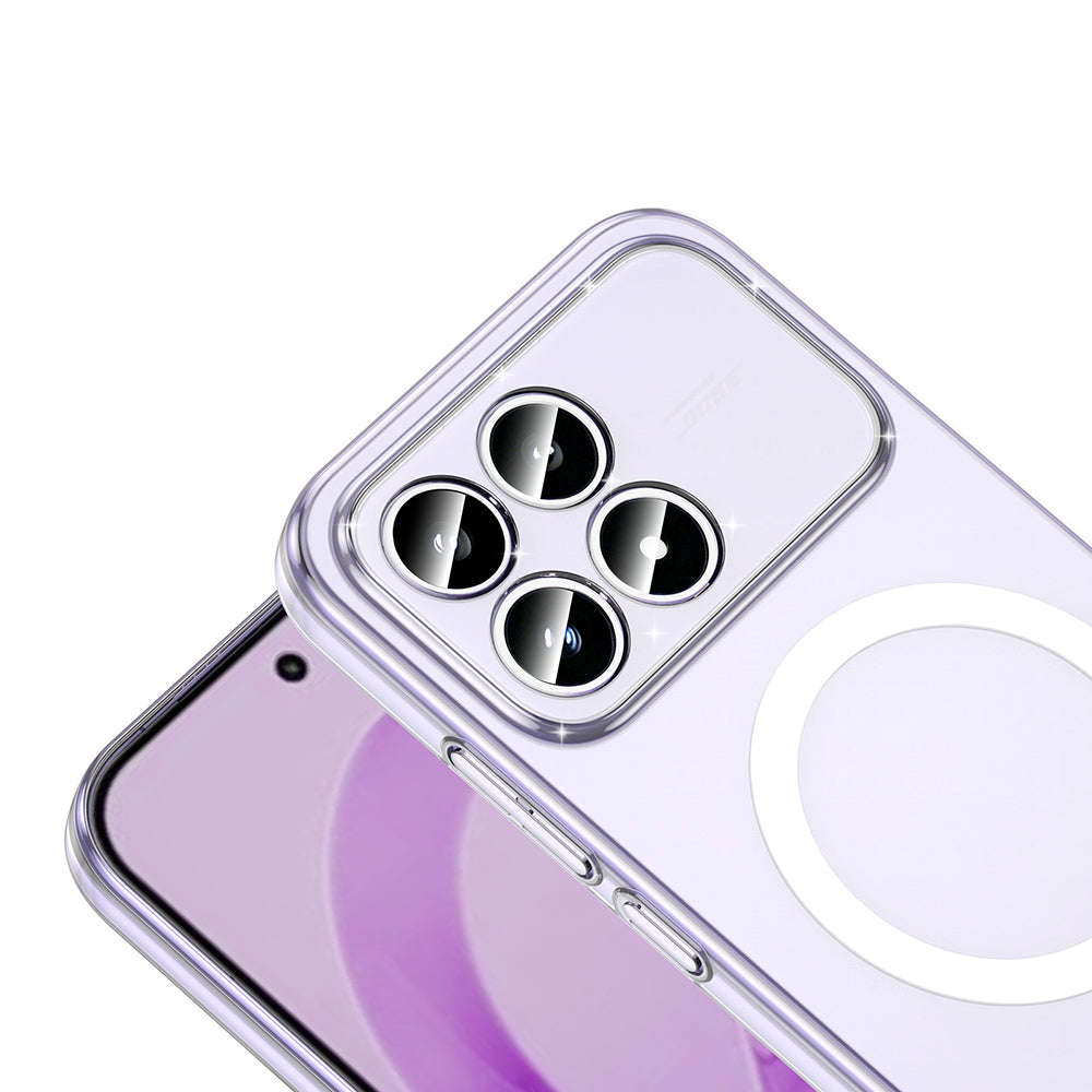 Xiaomi Poco F8 Pro Kamera Korumalı M-Safe Şarj Özellikli Şeffaf Zore London Sert PC Kapak