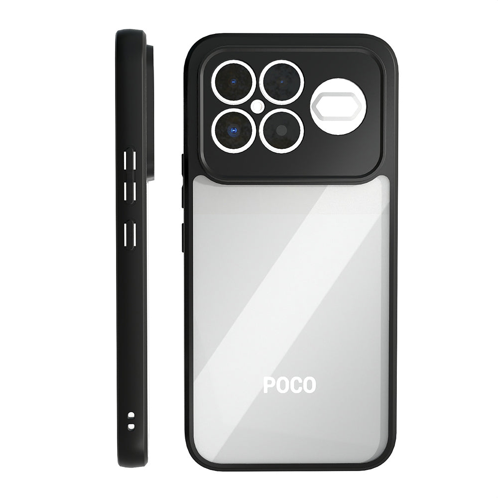 Xiaomi Poco F8 Ultra Kılıf Kamera Korumalı Şeffaf Arka Yüzey Zore New Roll Kapak