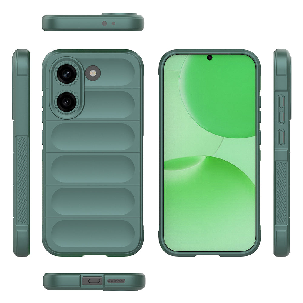 Xiaomi Poco X8 Pro Kılıf Esnek TPU Oyuklu Arka Yüzey Tasarımlı Zore Etnik Silikon Kapak