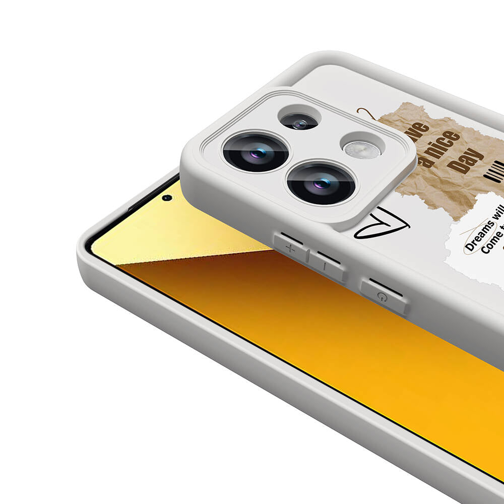 Xiaomi Redmi Note 13 4G Kılıf Kamera Korumalı Baskılı Arka Yüzey Zore Klas Kapak